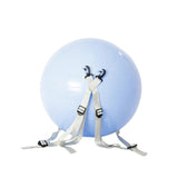 Gray Rebound Yoga Ball with Adjustable Shoulder Belt & Pump 45cm Inflatable Exercise Ball for Core V1308-DSZKI-2152-1