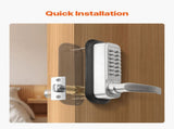 Mechanical Keyless Entry Door Lock, 14 Key Mechanical Door Lock, Mechanical Keypad Door Lock with V952-JXMMSQRSSZMM988L0V0