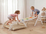 BoPeep Kids Climbing Toys Sets Toddler Toys Triangle Arch Climber Indoor White KD1193-WH-AU