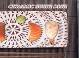 2 Sets Sushi Plate Set Wooden Chopsticks for Eating Utensils in Simple Design V1192-AZ-W-25210