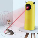 Smart Laser Pet Toy with Automatic Moving Light, Interactive Infrared Cat Teaser for Indoor Play, V1341-ZY-UVZ4M8YR-YELLOW