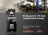 Hydraulic Pump Power Unit, AC 220V, 15 Quart Single Acting Hydraulic Unit, 6.3 L/min Oil Flow, Max V952-YXYYB220VJLDM031K001V7
