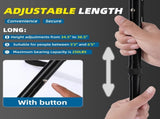 Walking Cane with Led Light and Alarm, Heavy Duty Folding Cane, Adjustable Cane Suitable for V1189-LWWAL-20260401-05953