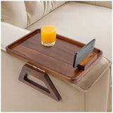 Smart Design Acacia Sofa Armrest Tray V178-68924