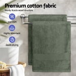 2 Pack Bath Sheets Set Cotton Extra Large Towel Green TOWEL-D-180-L-GN