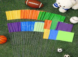 Amylove 300 Pcs Marking Flags 15 x 4 x 5 Inch Marker Flags for Lawn Yard Survey for Lawn Irrigation V1258-DP02-C-782