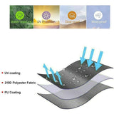 Riding Lawn Mower Cover Heavy Duty Waterproof Outdoor Protection for Garden and Small V1341-ZY-MQV9ZA39-B
