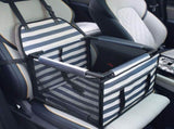 Pet Car Seat for Dogs and Cats Waterproof Mesh Booster Seat Carrier Bag - Striped Car Travel Pet Bed V888-ELOSUNG54512