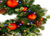 Christabelle 2.74m Sable Fir Christmas Garland Pre Lit Multi Function LED Timer Mantel Staircas 112_SENSF274