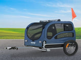 Dog Bike Trailer, Supports up to 45 kg, Pet Cart Bicycle Carrier, Easy Folding Frame with Quick V952-TCSCWZXCTC883T64DV0