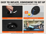 Half Exercise Ball Trainer, 23 inch Balance Ball Trainer, 660 lbs Capacity Stability Ball, Yoga Ball V952-PHXLQ58CMKLWPCMEFV0