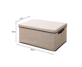 SOGA Extra Large Beige Non-Woven Diamond Quilt Grid Fabric Storage/Organizer Box SBOX048