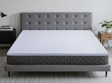 Giselle Bedding Natural Latex Mattress Topper, 7-Zone Pressure Relief Bed Pad for Back Pain, Ice TOPPER-LT-Q-5-CO