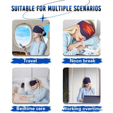 6D Airbag Heat Therapy Head & Eye Massager Three-Level Constant Warmth Aids Sleep, Multi-Mode V1232-YDAMY-001
