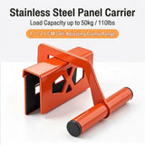 Stainless Steel Panel Carrier Clamp with EVA Anti-Slip Pads for Lifting Wood Tile Stone Boards in V1341-ZY-AHCAVDBD-1PCS