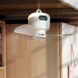 Rechargeable Hanging Ceiling Fan - 10.63" with Remote & 8000mAh Battery - Wireless Camping Tent Fan V1366-AZ2-W-26601