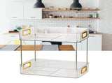 Desktop Organizer 2 Tier Ample Space Modern Storage Rack Shelves for Office Bedroom Home Decoration V1294-YM0706-3117230152711