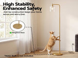 Artiss Floor Lamp Modern Industrial Standing Light with Clear Glass Shade, GoldMetal Tall Lamp for FL-SF-JF5470-GD