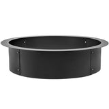 Outdoor Fire Pit Ring 106cm BBQ Table Grill Garden Wood place V952-SKHP42X36X10YC001V0