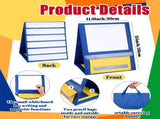 4 Pcs Magnetic Desktop Pocket Stand with Pen Case Foldable Double Sided Small Tabletop Pocket V1366-AZ2-W-05224