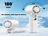 Portable Handheld Turbo Fan with Cooling Tech, Digital Display, 100-Speed Control, Rechargeable V1107-PORTABLE FAN