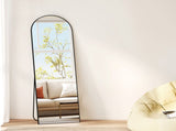 Yezi 165X60CM Full Length Mirror Wall Mounted Mirror Black DECO1036-165-BK