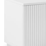 TV Cabinet Storage Drawer MDF Glossy Entertainment Unit in White colour V43-TVC-BRNNA