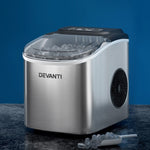 Devanti 12kg Ice Maker Machine w/Self Cleaning Silver IM-ZB12H-SS