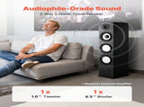 Floorstanding Speaker, 2-Way, Floor-Standing Tower Speaker with 25.4 mm Tweeter, 165.1 mm Woofer, V952-WYLDSYSQ1GZ6F86M3001V0