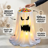 120cm Light-Up Ghost Candy Bowl Halloween Party Must-Have, Large Capacity Trick-or-Treat Station, V1232-YLTGZ-002