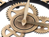 Large 3D Retro Wall Clock 34CM Vintage Wooden Gear Wall Clock Numerals Industrial Style Clocks for V1294-YM0901-3115240034511