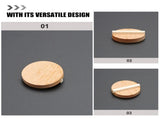 Worgeous Resonator Biscuit Bridge Kit Crafted from Wood and Ox Bone for Guitar Durable Light Brown V1189-LWWAL-20260327-03457