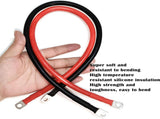 4 AWG Battery Cable,3FT Cables,With 5/16" Ring Terminals for Solar, RV, Auto, Marine Car, Boat V1259-DP01-A-5710