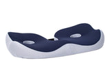 Seating Cushion Soft Comfortable Breathable Buckle Curved Chair Cushion for Office Working Dark Blue V1294-YM0703-3117230047612