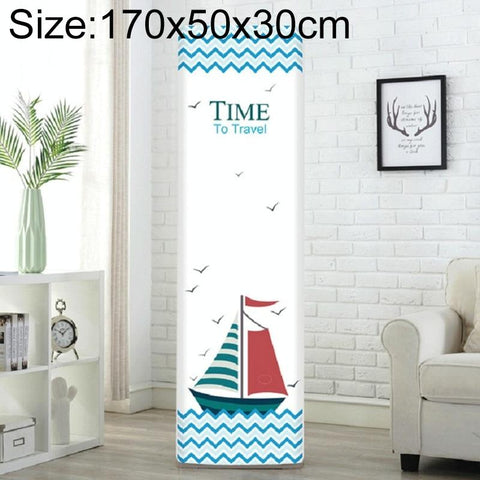 Vertical Cabinet Air Conditioning Cover - All-Inclusive Fabric - 170X50X30Cm - Sailboat Design PRL-0429377230DBT_NZ