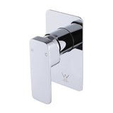 Single Square Shower Bath Mixer Tap Bathroom WATERMARK Approved in Chrome V63-847951