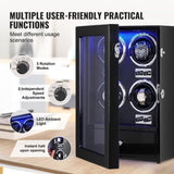 Watch Winder, Watch Winder for 4 Men's and Women's Automatic Watches, with 4 Super Quiet Japanese V952-SBZDSLH4Z000JJWPBV3