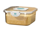 Rice Container Airtight Grain Food Storage Box Transparent with Cover for Home Kitchen Transparent V1294-YM0703-3118230110211
