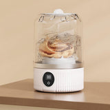 Mini Portable Washing Machine Rechargeable Small Clothes Washer for Travel Use White V1263-JX-7248-2