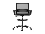 Artiss Office Chair Drafting Chairs Stool Computer Desk Studios Mesh Black OCHAIR-K-DRAF-BK