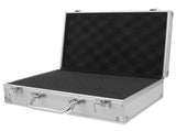 Plated Aluminum Metal Toolbox with Sponge Lining, Storage Case for Easy Transport and Organization V1369-AZ3-W-21438