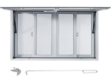 Concession Window, 48 x 36 inch, Aluminum Alloy Food Truck Service Window with 4 Horizontal Sliding V952-SCFWCKYCB3648EBYGV0