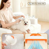 Vacuum Dog Cat Brush Tool, 4-in-1 Self-Cleaning Slicker Brush and Undercoat Rake, V1232-XC-GMS-001