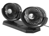 12V Double Head Electric Fan Double Control 3 Gears Strong Wind USB Charging Car Cooling Fan for V1294-YM0717-3113220171211
