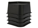 4PCS Bed Risers ABS L Shape Anti Slip Chair Leg Extra Lifts Furniture Riser Stand Blocks for Desk V1294-YM0901-3114230084913