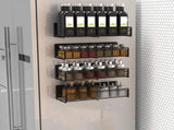 Magnetic Spice Rack for Refrigerator, Metal Strong Magnet Shelf, Space Saving Spice Organizer, Home V1189-WXFWAL-20260319-00651