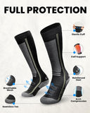 OutdoorMaster Thermolite Merino Wool Ski Socks, Compression Thermal Snowboarding Socks for Men & V1168-B0FRMK4R2B