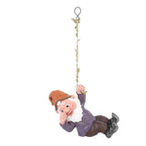 Gnome Figurine Resin Vivid Funny Realistic Climbing Gnome Statue for Home Garden Courtyard Violet V1294-YM0901-3111250053711
