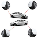 Tesla Y wheel cap 4 black and model Y front and rear PP TPE fender 4 V201-DP88864