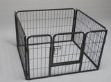 YES4PETS 4 Panels 60 cm Heavy Duty Pet Dog Puppy Cat Rabbit Exercise Playpen Fence Extension V278-HPL60-4-B-DOOR